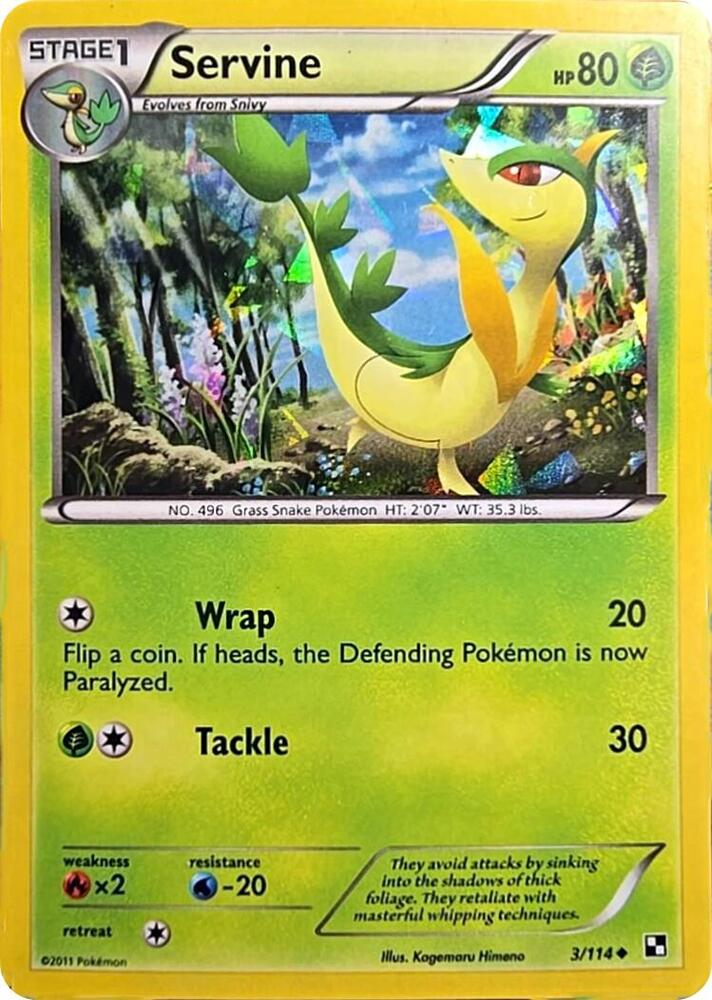 Servine - 3/114 (Cracked Ice Holo) [Miscellaneous Cards & Products] 003/114