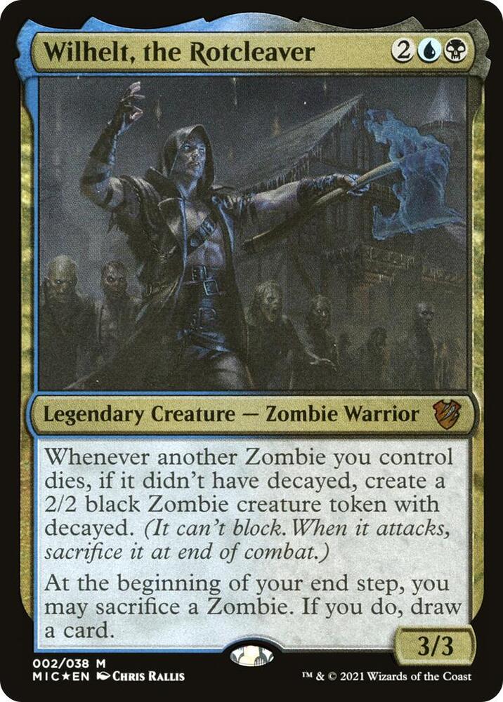 Wilhelt, the Rotcleaver (Display Commander) - Thick Stock [Commander: Innistrad: Midnight Hunt] 2