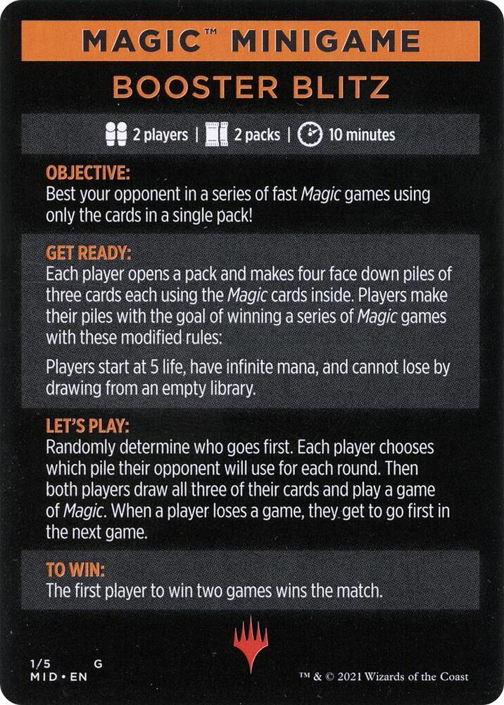Magic Minigame: Booster Blitz [Innistrad: Midnight Hunt] 1