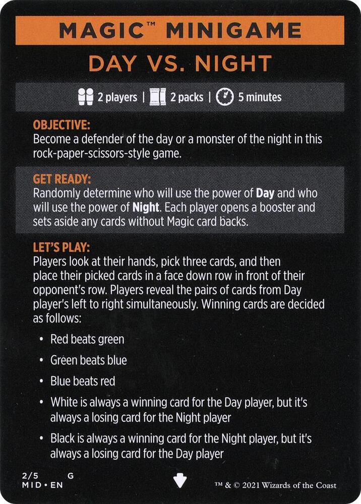 Magic Minigame: Day Vs. Night [Innistrad: Midnight Hunt] 2