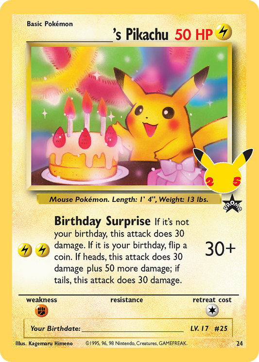 _____'s Pikachu - 24/25 Celebrations: Classic Collection