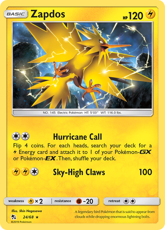 Zapdos - 24/68 Hidden Fates