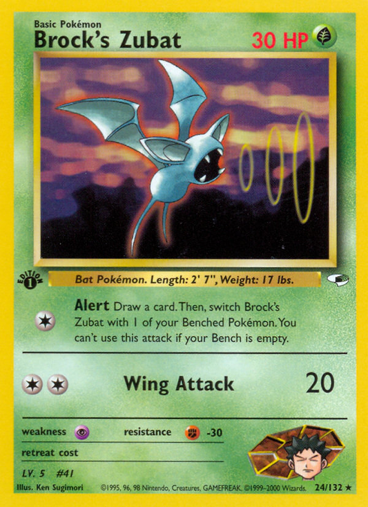 Brock's Zubat - 24/132 Gym Heroes