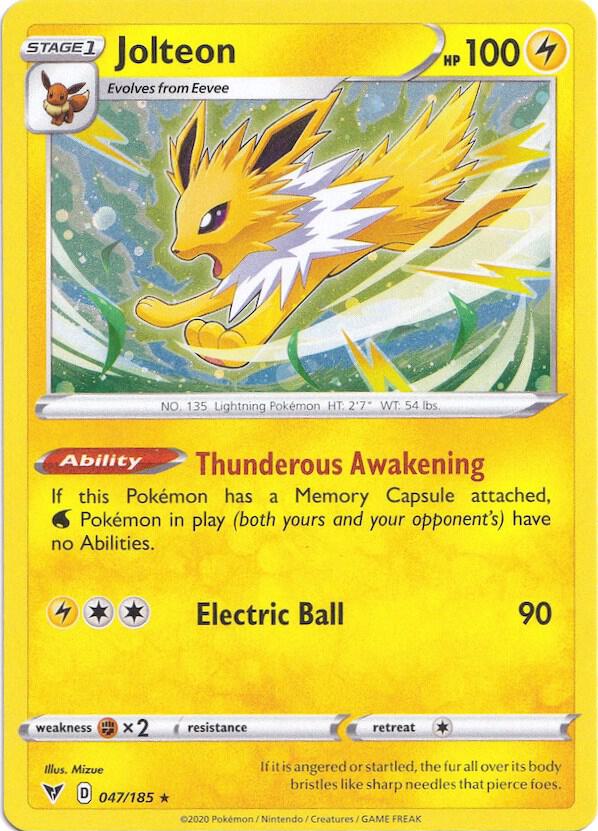 Jolteon - 047/185 (Cosmos Holo) [Miscellaneous Cards & Products] 047/185