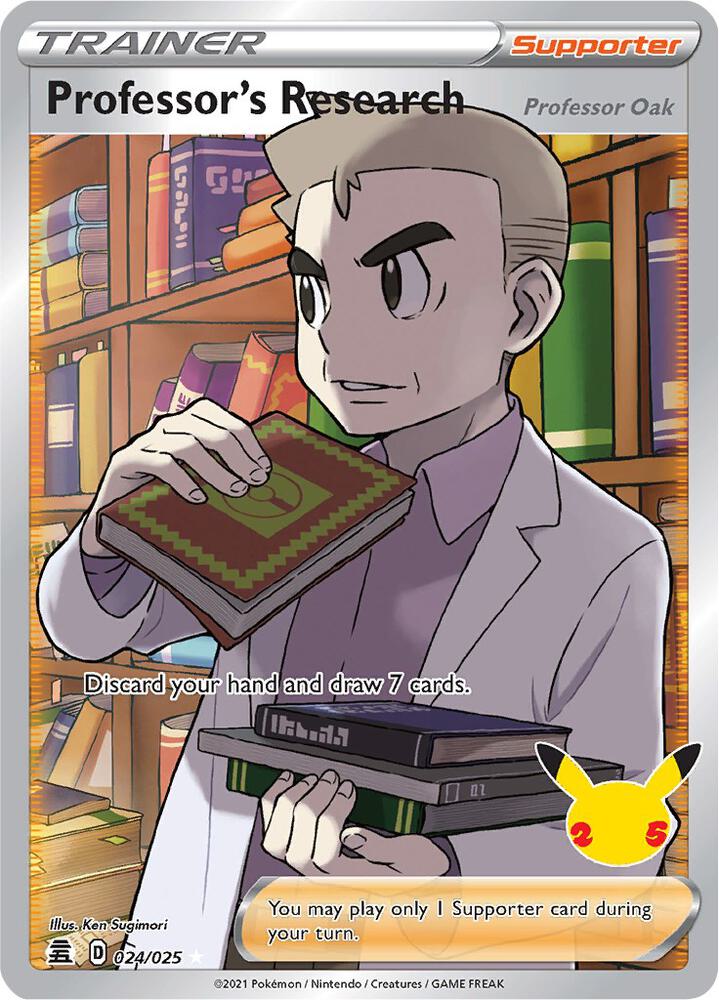 Professor's Research [Professor Oak] (Full Art) [Celebrations] 024/025