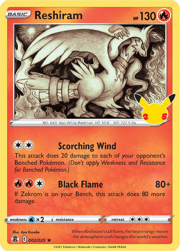 Reshiram [Celebrations] 002/025