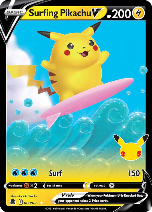 Surfing Pikachu V [Celebrations] 008/025