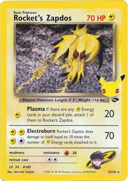 Rocket's Zapdos [Celebrations: Classic Collection] 15/132