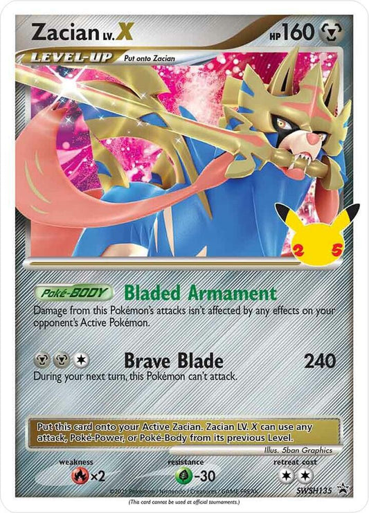 Zacian LV. X - SWSH135 [SWSH: Sword & Shield Promo Cards] SWSH135