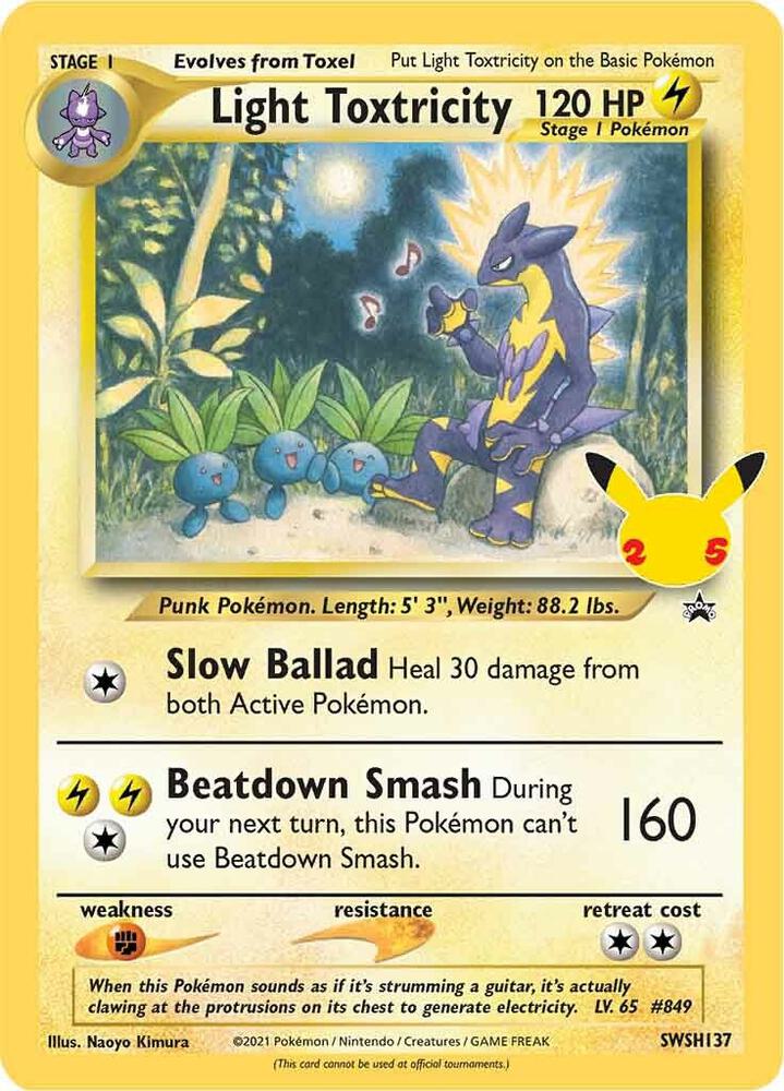 Light Toxtricity - SWSH137 [SWSH: Sword & Shield Promo Cards] SWSH137