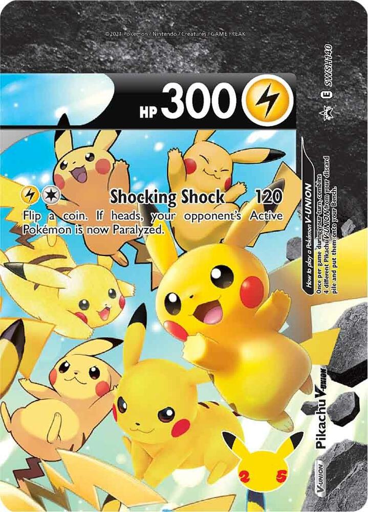 Pikachu V-Union - SWSH140 [SWSH: Sword & Shield Promo Cards] SWSH140