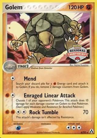 Golem - 6/92 (Regional Championships) [League & Championship Cards] 006/092