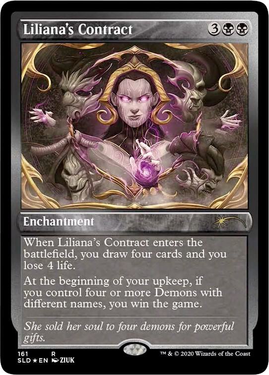 Liliana's Contract (161) (Foil Etched) [Secret Lair Drop Series] 161