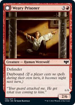 Weary Prisoner [Innistrad: Crimson Vow] 184