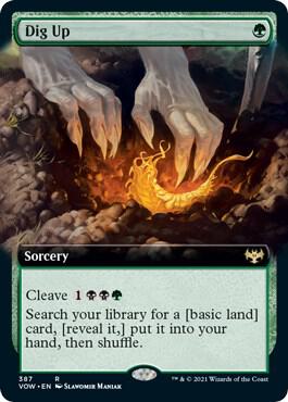 Dig Up (Extended Art) [Innistrad: Crimson Vow] 387