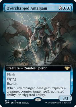 Overcharged Amalgam (Extended Art) [Innistrad: Crimson Vow] 363