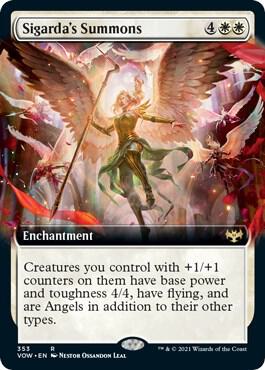 Sigarda's Summons (Extended Art) [Innistrad: Crimson Vow] 353