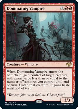 Dominating Vampire [Innistrad: Crimson Vow] 154