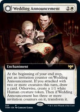 Wedding Announcement (Extended Art) [Innistrad: Crimson Vow] 355