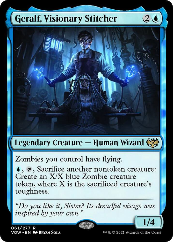 Geralf, Visionary Stitcher [Innistrad: Crimson Vow] 61