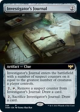 Investigator's Journal (Extended Art) [Innistrad: Crimson Vow] 396