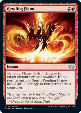 Rending Flame [Innistrad: Crimson Vow] 175