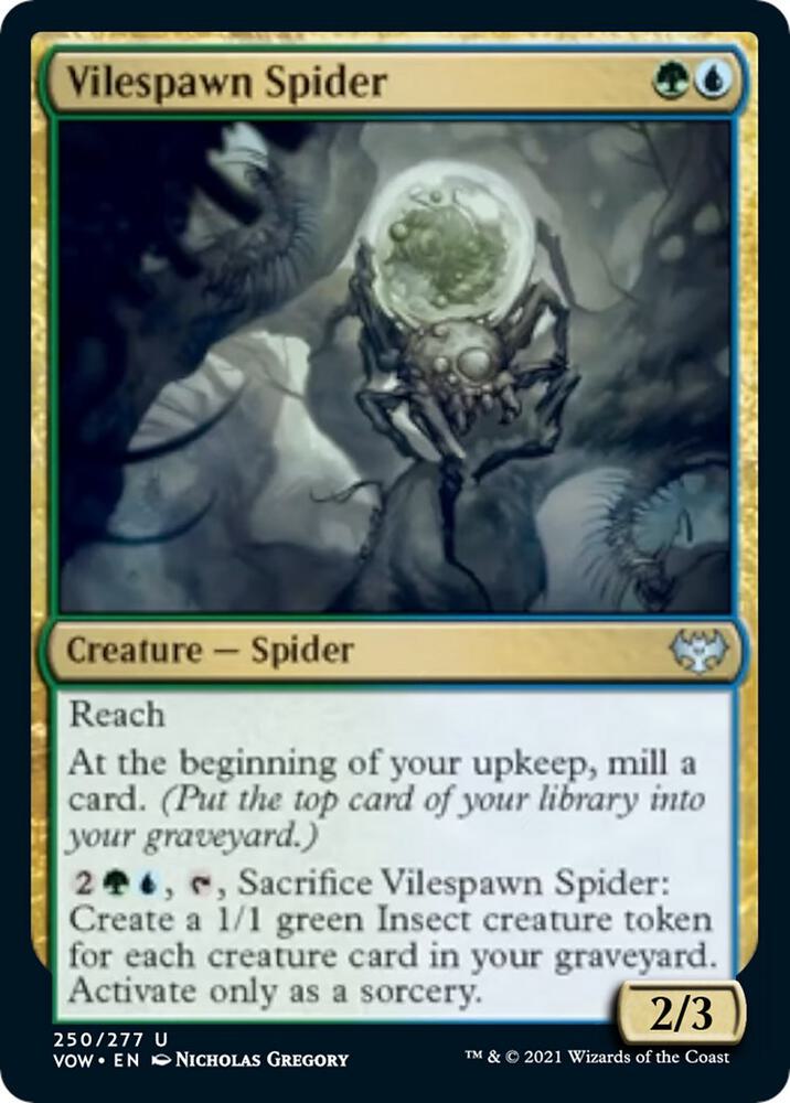 Vilespawn Spider [Innistrad: Crimson Vow] 250