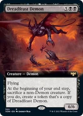 Dreadfeast Demon (Extended Art) [Innistrad: Crimson Vow] 369