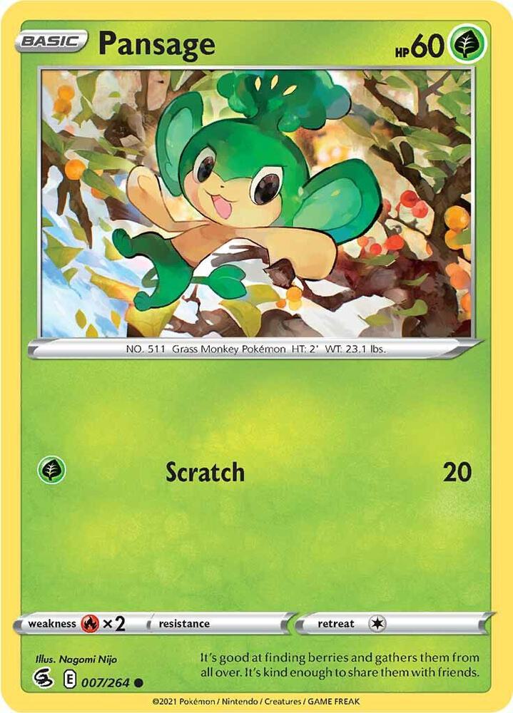 Pansage [SWSH08: Fusion Strike] 007/264