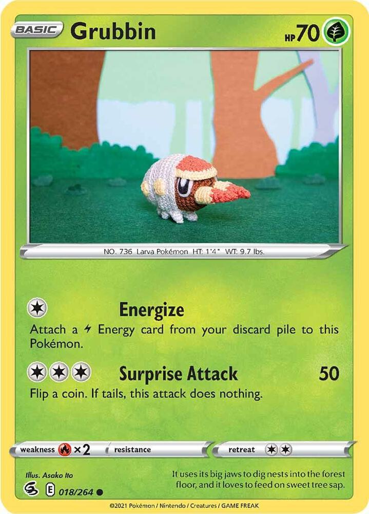 Grubbin [SWSH08: Fusion Strike] 018/264