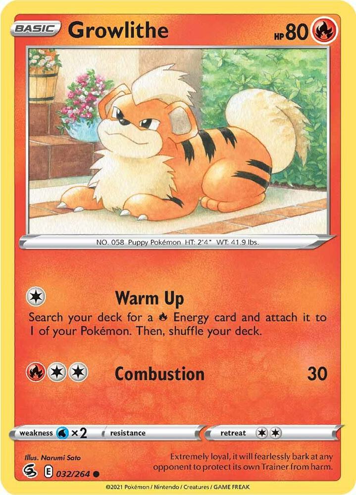 Growlithe [SWSH08: Fusion Strike] 032/264