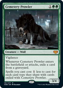 Cemetery Prowler [Innistrad: Crimson Vow] 191