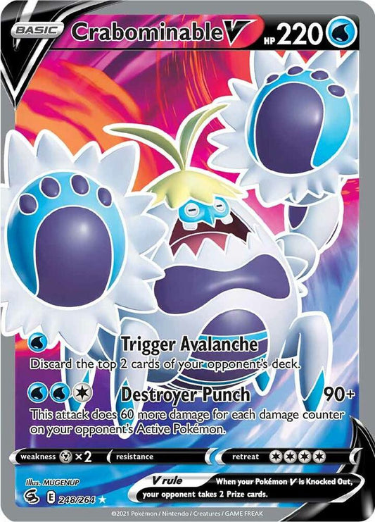 Crabominable V (Full Art) [SWSH08: Fusion Strike] 248/264