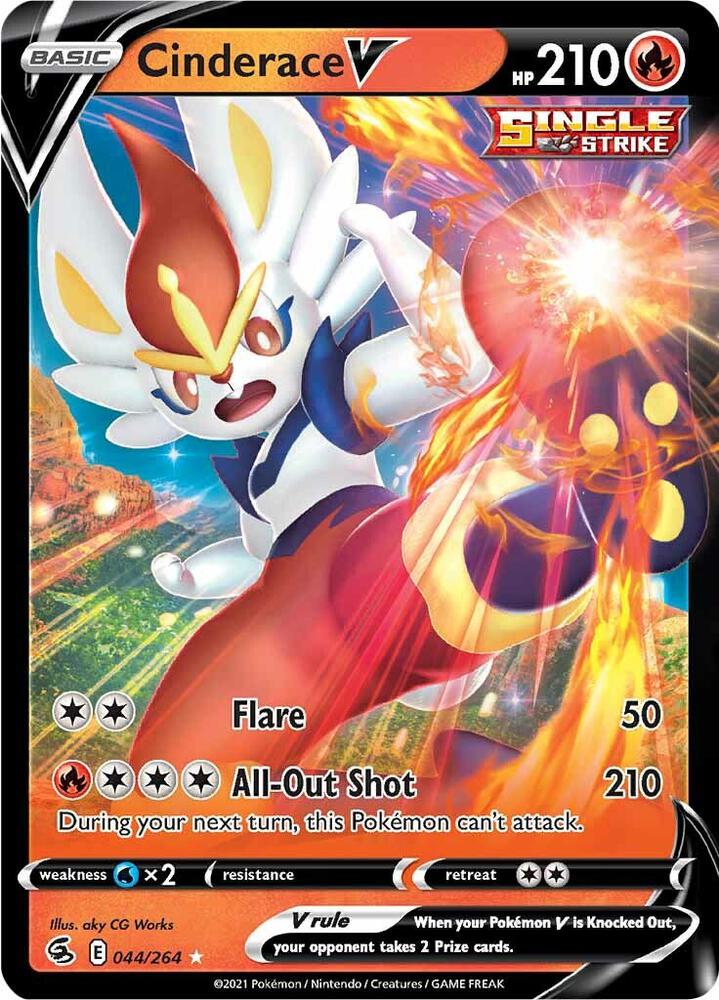 Cinderace V (44) [SWSH08: Fusion Strike] 044/264