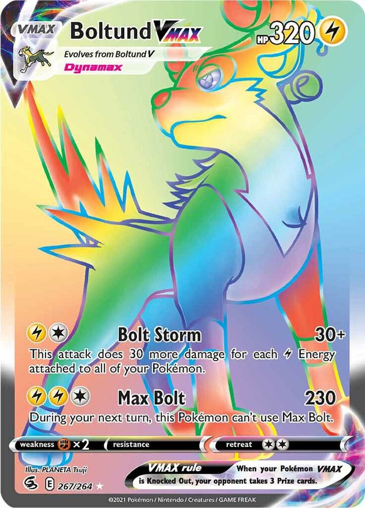 Boltund VMAX (Secret) [SWSH08: Fusion Strike] 267/264