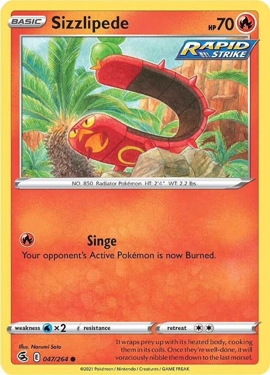 Sizzlipede (47) [SWSH08: Fusion Strike] 047/264