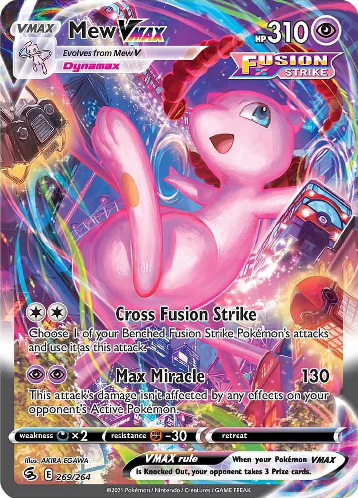Mew VMAX (Alternate Art Secret) [SWSH08: Fusion Strike] 269/264