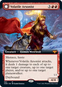 Volatile Arsonist (Extended Art) [Innistrad: Crimson Vow] 382