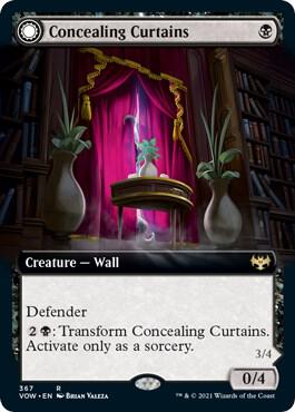 Concealing Curtains (Extended Art) [Innistrad: Crimson Vow] 367