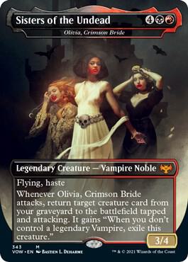 Sisters of the Undead - Olivia, Crimson Bride [Innistrad: Crimson Vow] 343