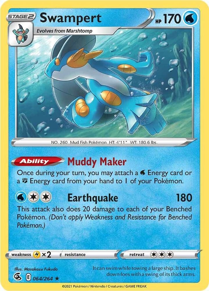 Swampert [SWSH08: Fusion Strike] 064/264