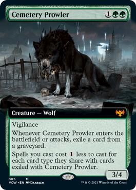Cemetery Prowler (Extended Art) [Innistrad: Crimson Vow] 385