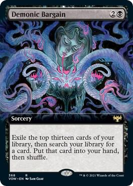 Demonic Bargain (Extended Art) [Innistrad: Crimson Vow] 368