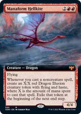 Manaform Hellkite (Extended Art) [Innistrad: Crimson Vow] 380