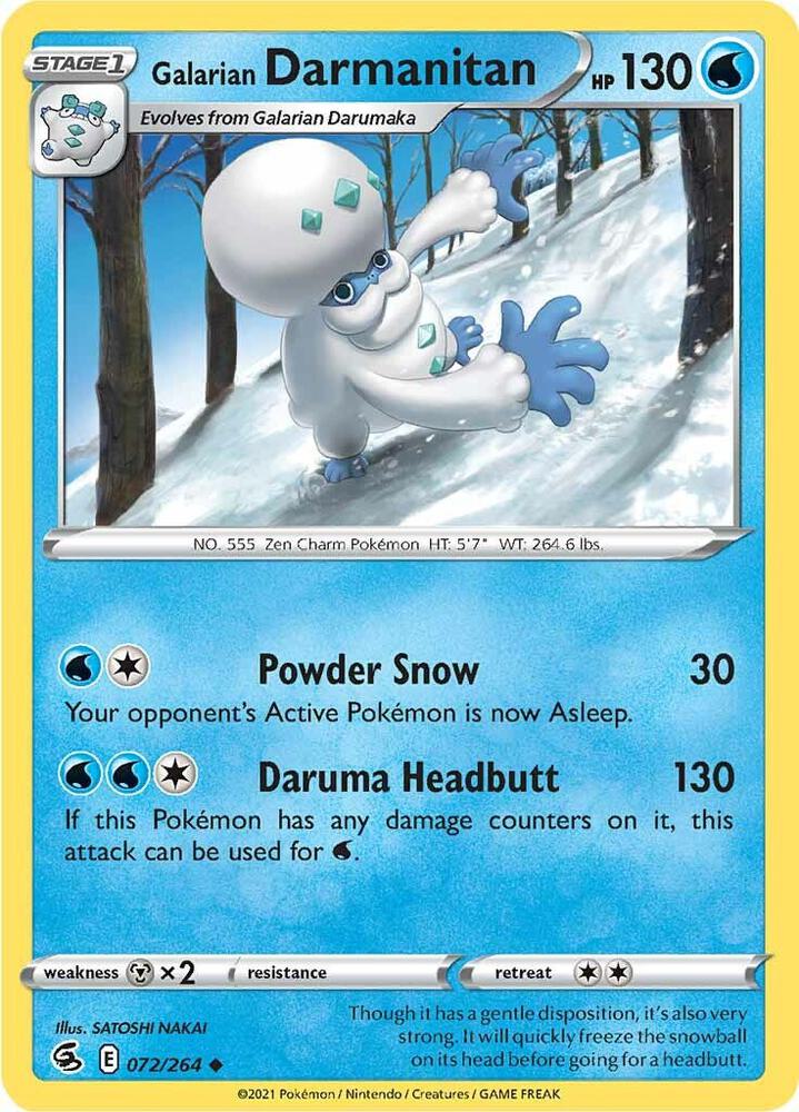 Galarian Darmanitan [SWSH08: Fusion Strike] 072/264