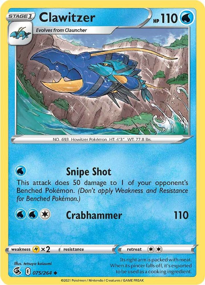 Clawitzer [SWSH08: Fusion Strike] 075/264