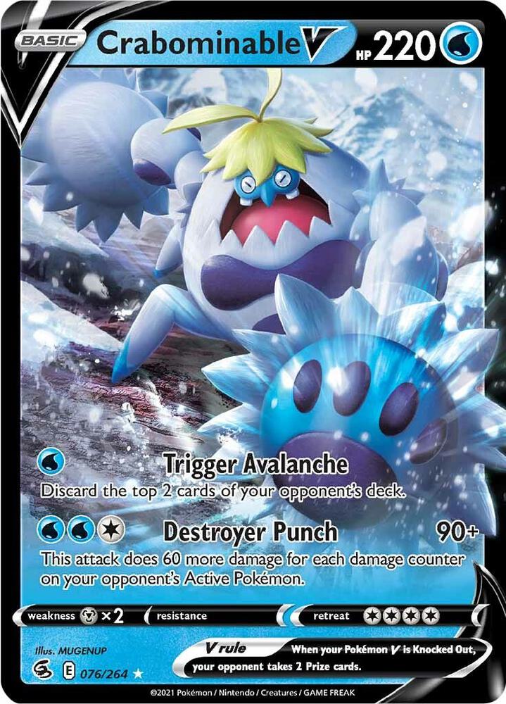 Crabominable V [SWSH08: Fusion Strike] 076/264