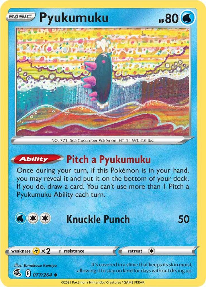Pyukumuku [SWSH08: Fusion Strike] 077/264
