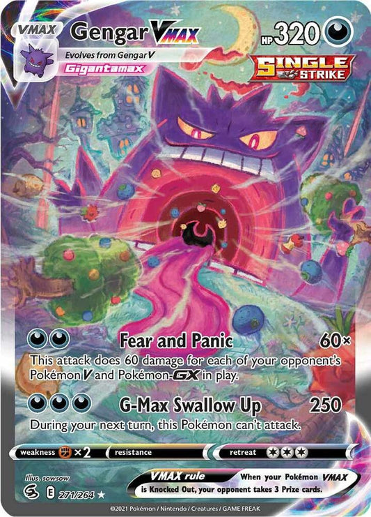 Gengar VMAX (Alternate Art Secret) [SWSH08: Fusion Strike] 271/264