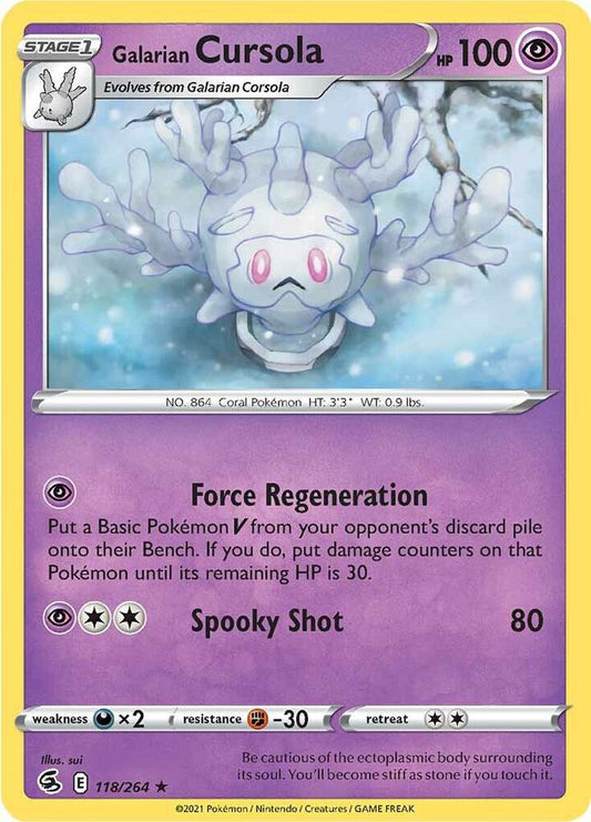 Galarian Cursola [SWSH08: Fusion Strike] 118/264